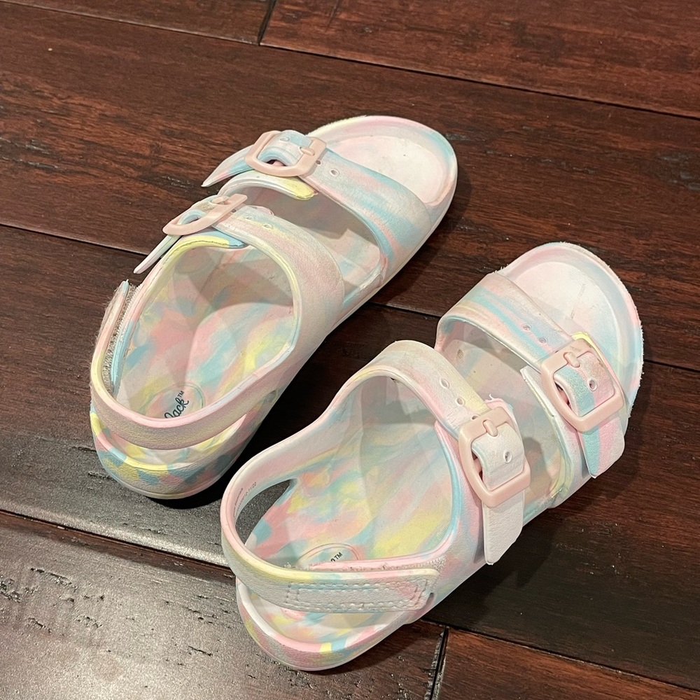 Cat & Jack Pastel Buckle Sandals
